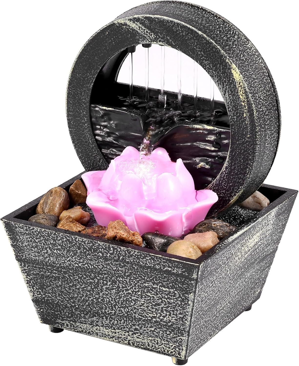 Tabletop Water Fountain with Light Z3127