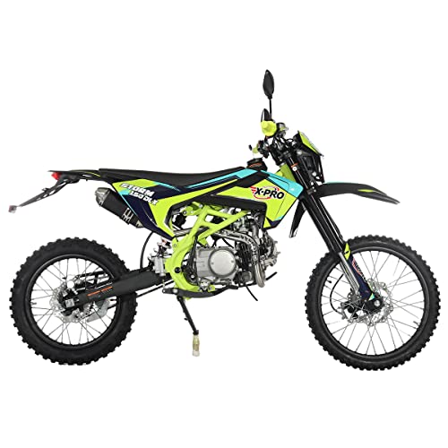 150 Dirt Bike 4-Speed Manual Transmission with All Lights, Electric/Kick Start, Big 19"/16" Tires A700242