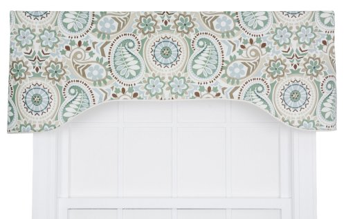 Latte Lined Arched Valance, 50 by 17-Inch P8183