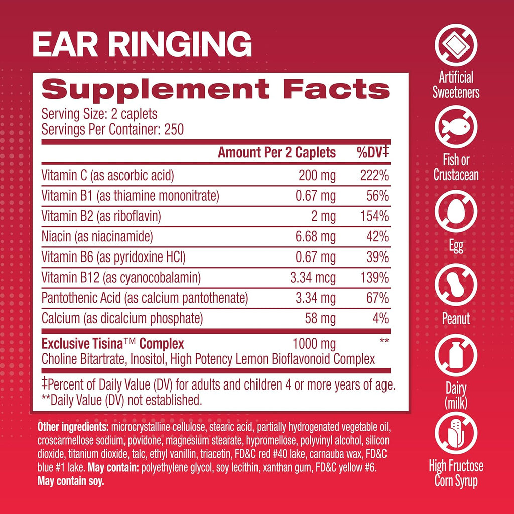 500 Caplets Flavonoid Ear Health Vitamins U10399