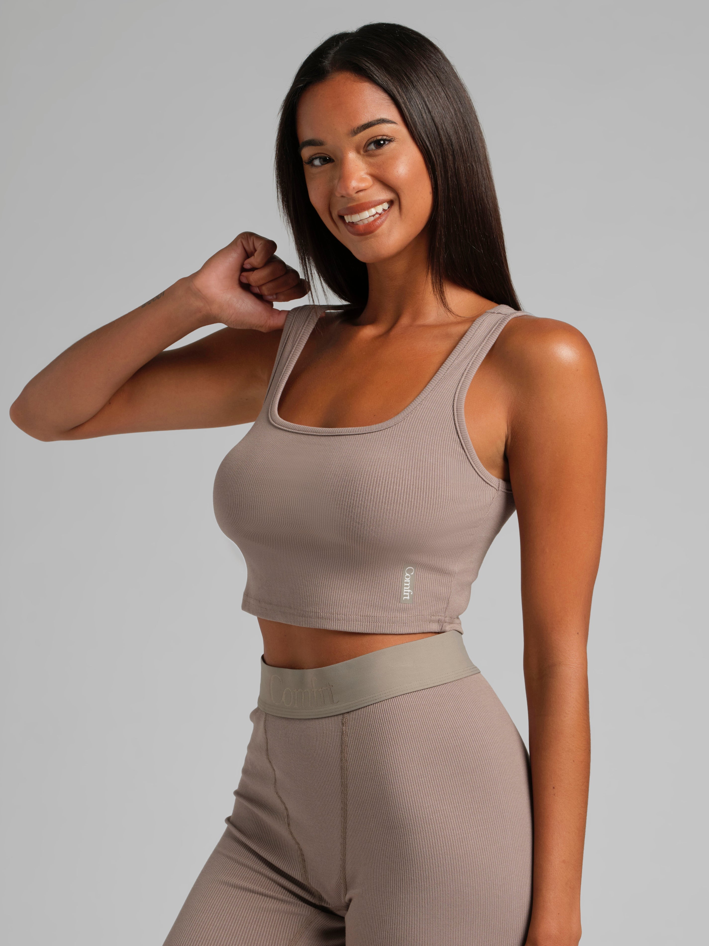 Rib Contour Crop Tank