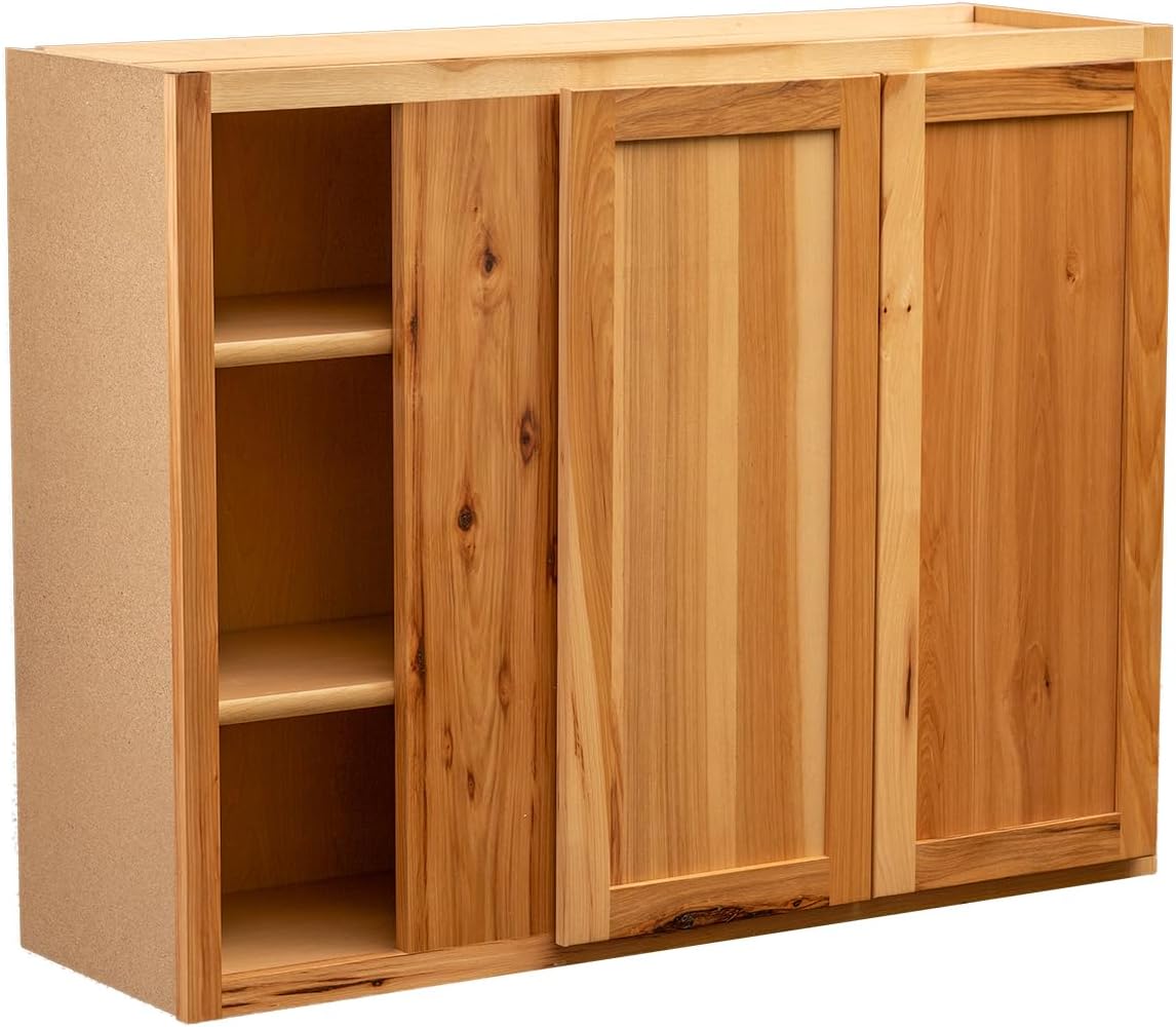 Rustic Hickory 12''D x 39''W x 36''H Wall Kitchen Cabinets B5225