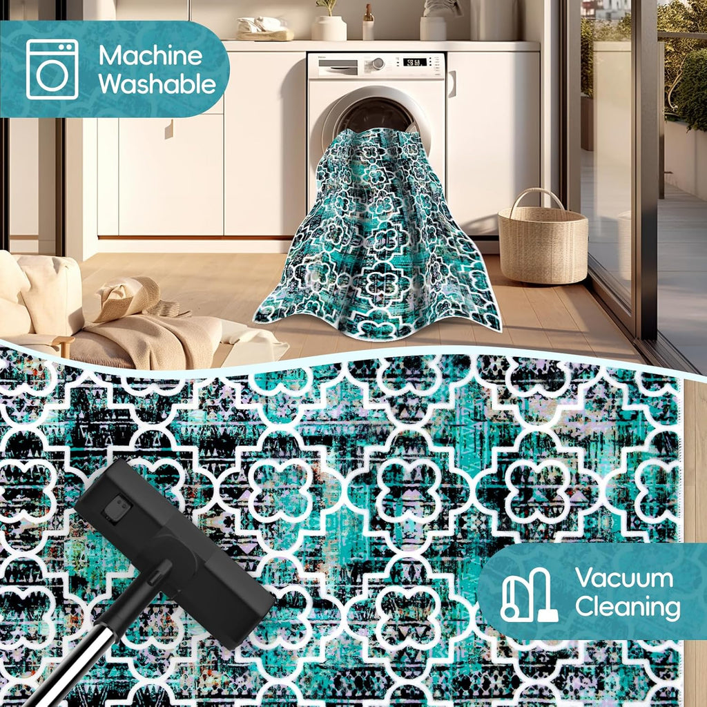 Washable Non-Slip Ultra-Soft 5x7 Area Rug T235891