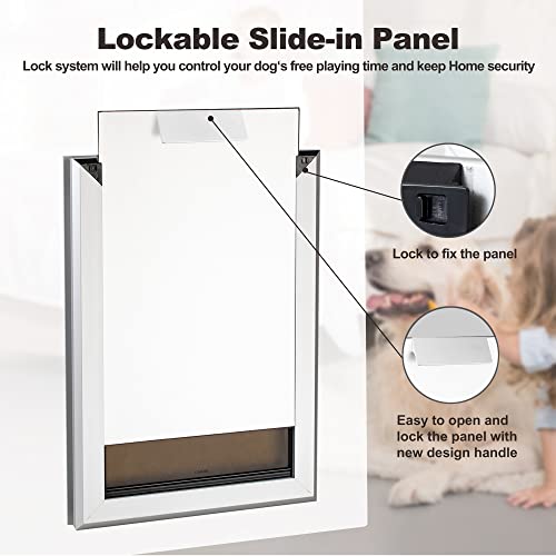 Heavy Duty Aluminum Insulated Dog Door Z58798