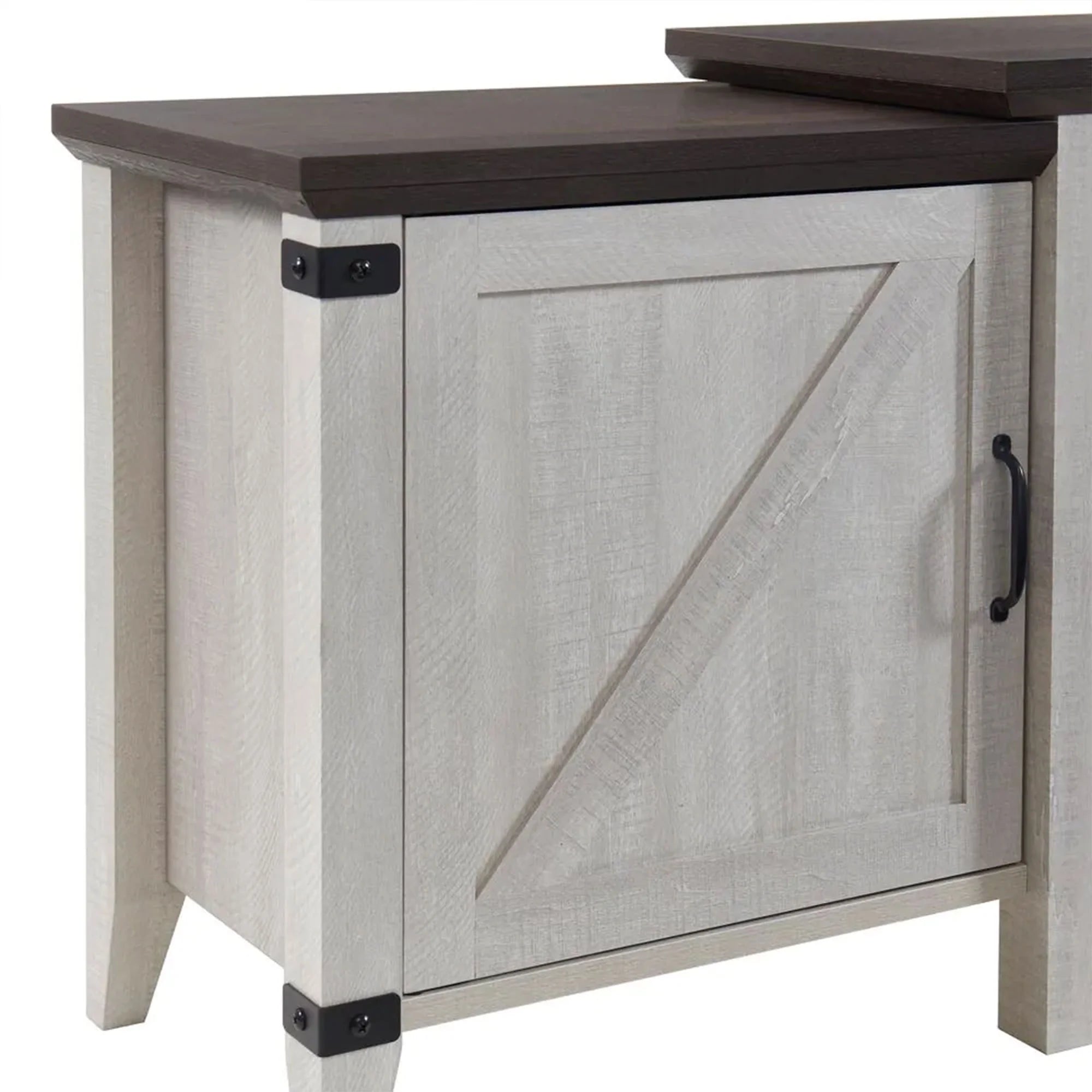 Grey Freestanding Wooden Electric Fireplace TV Stand Console K205501