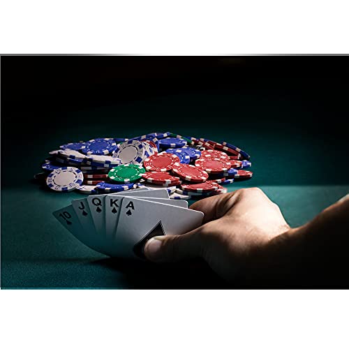 500 Striped Dice Claytec Poker Chip Set with Aluminum Case B906