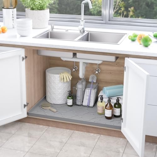 25" x 22" Silicone Cabinet Liner with Raised Edge X683