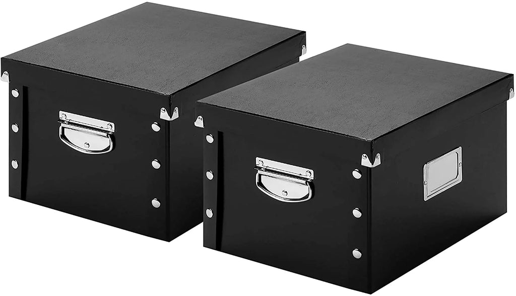 Black 2 PK Letter Legal File Box A64147