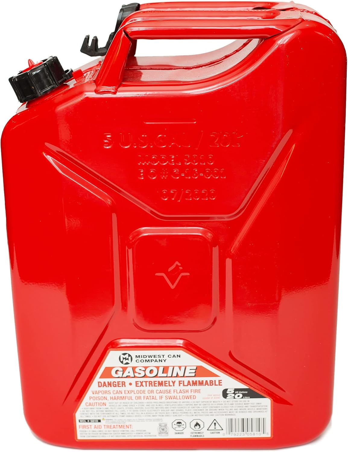 5-Gal Metal Gas Can (4 Pack) H97397