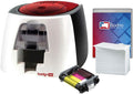 Bronze ID Card Printer with Complete Supplies Package T1289