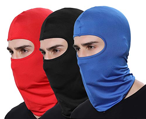 Pack of 3 Ski Sun Mask Windproof Sunscreen Motorcycle Helmet Balaclava Face Masks G4351