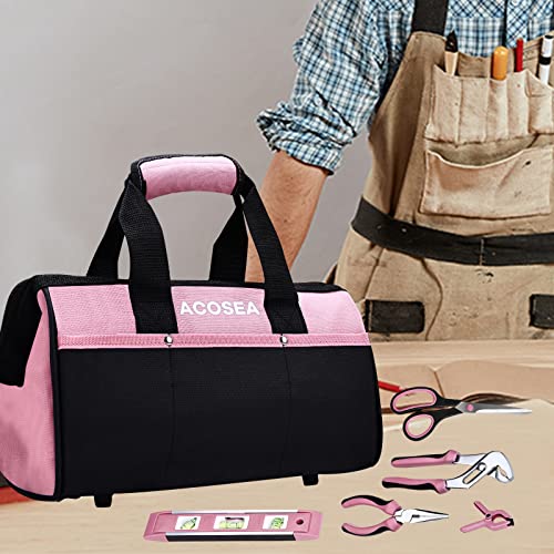 Pink 13 Inch Tool Bag with 12 Storage Pockets M297