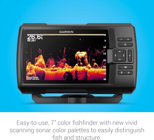 7-inch Color Fishfinder and Sonar Transducer F195