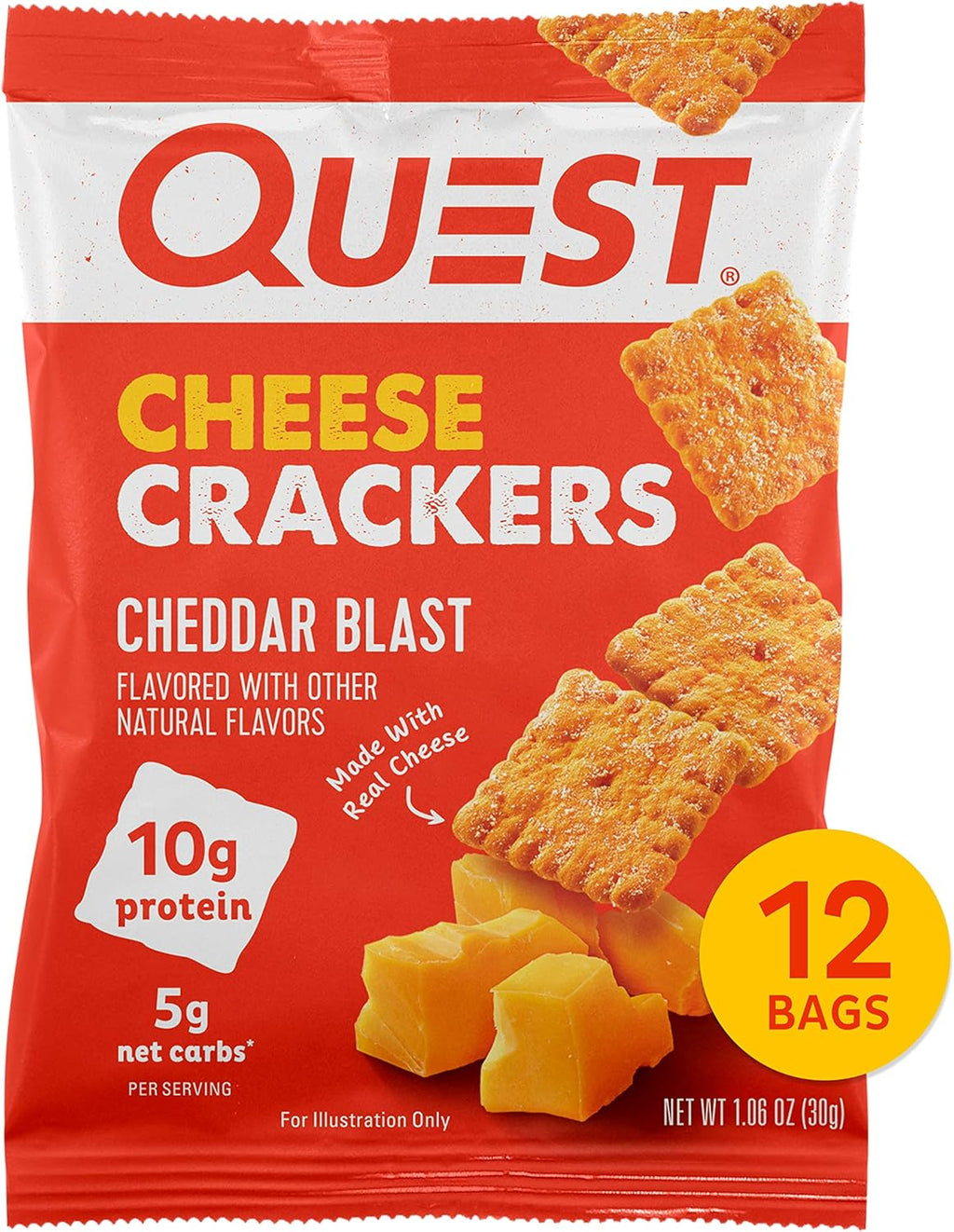 Protein Chips, Cheese Crackers & Peanut Butter Cups Variety Bundle (36 Count) X441