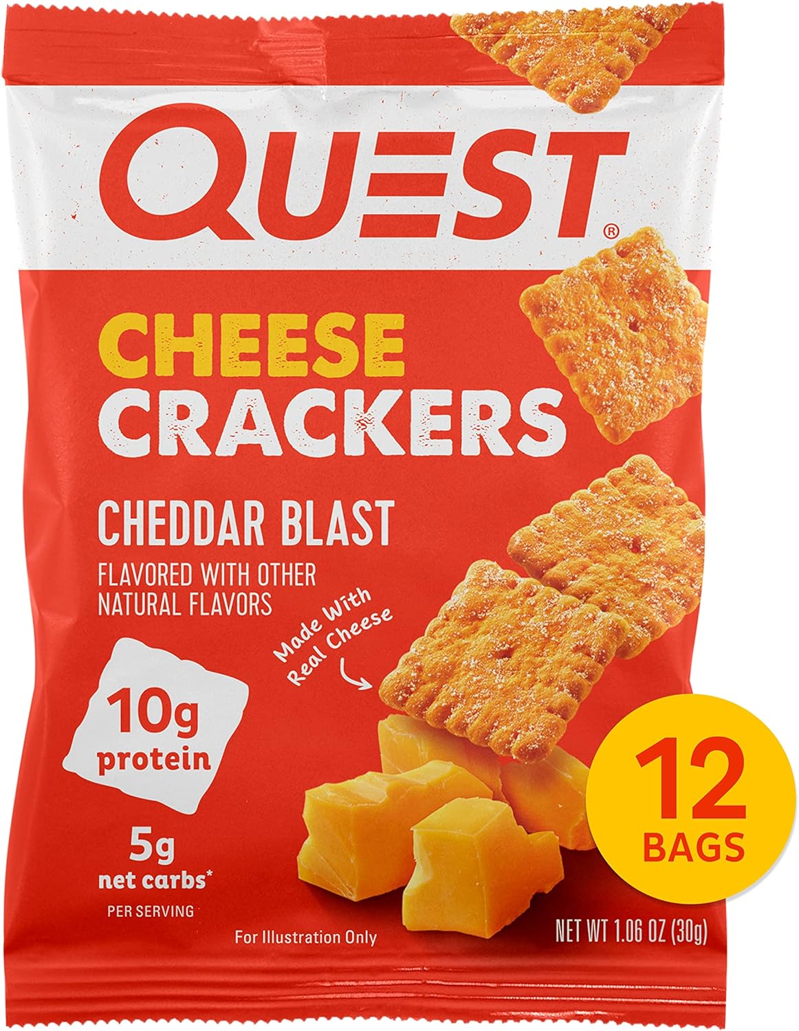 Protein Chips, Cheese Crackers & Peanut Butter Cups Variety Bundle (36 Count) X441
