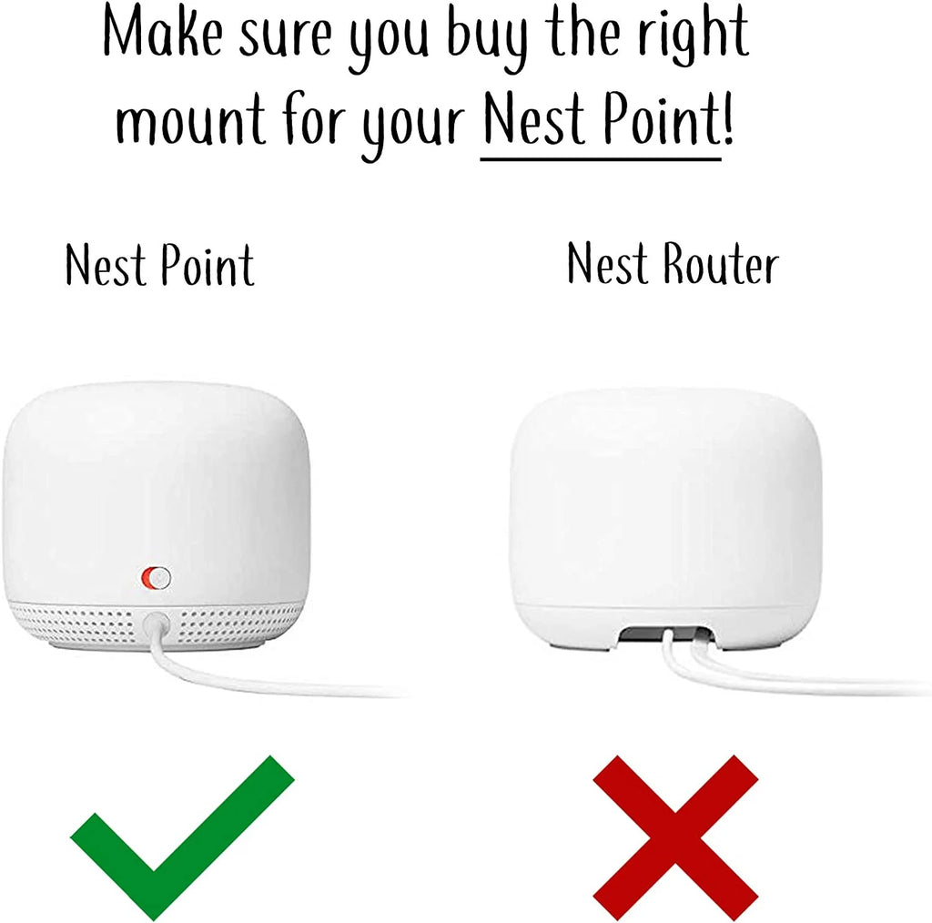 Lowest Profile Outlet Holder Mount for Google Nest WiFi Point R760765