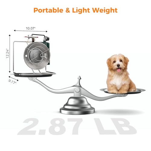 Portable Propane Heater, 15,000 BTU Outdoor Gas Heater with Framed Handle J2935