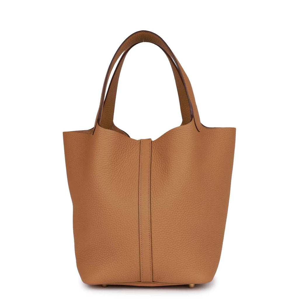 Biscuit Clemence Gold Hardware Bag B127688