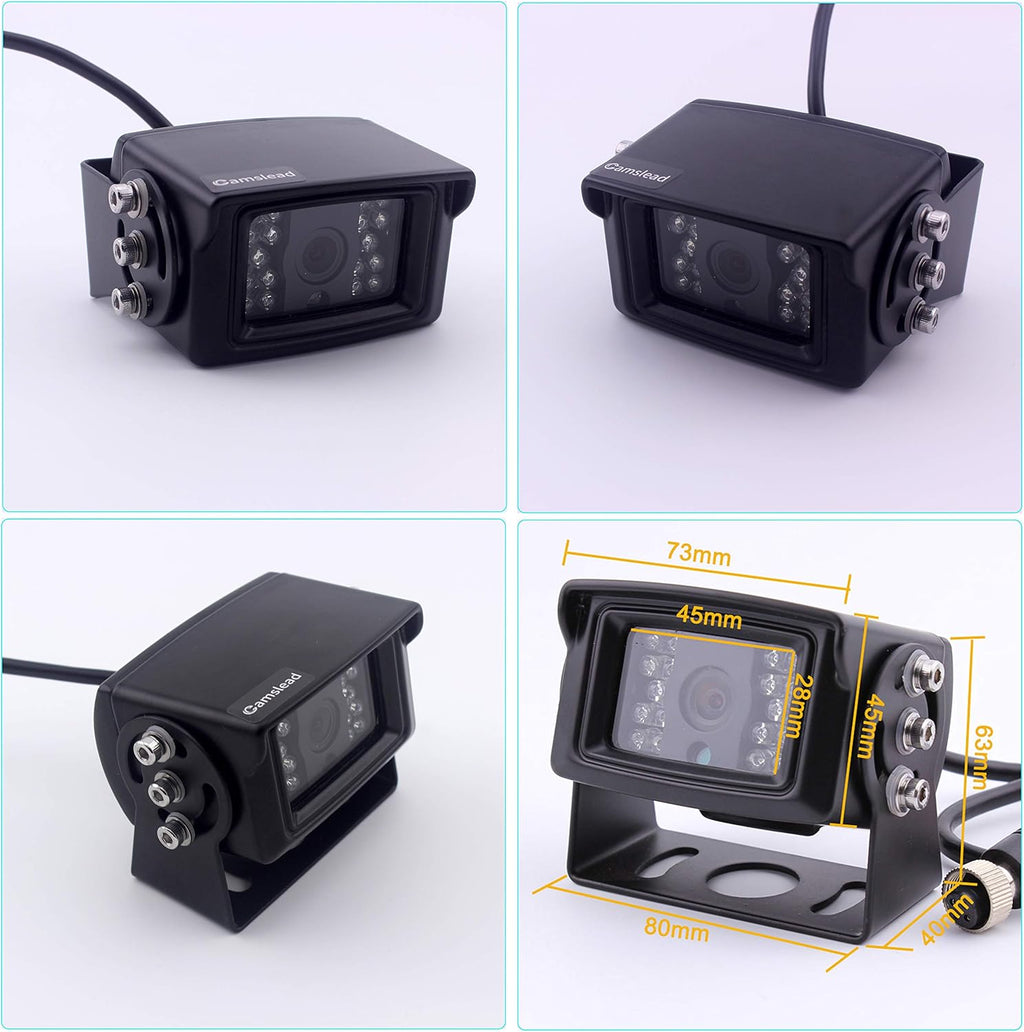 7 inch Quad Split Screen Backup Camera Monitor with DVR Recorder V474195