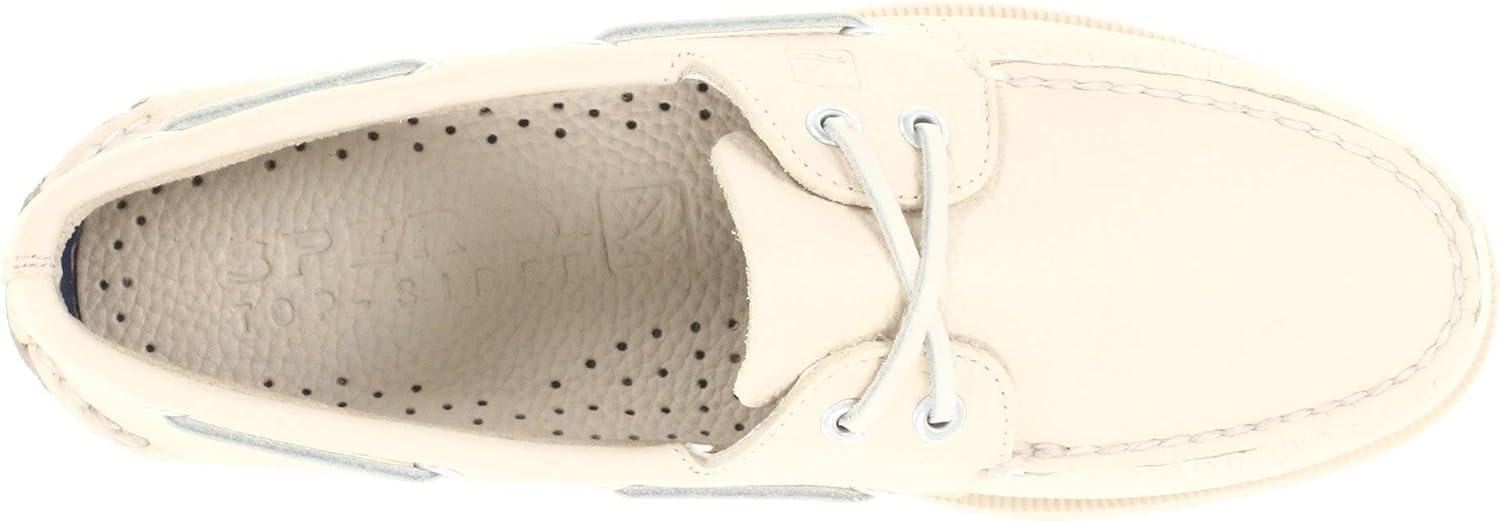 White 2-Eye Boat Shoe L519