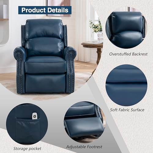 Red Brown Upholstered Swivel Glider Reclining Sofa Chair F9306