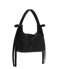 Mini Bow Nylon Handbag-BLACK K76167