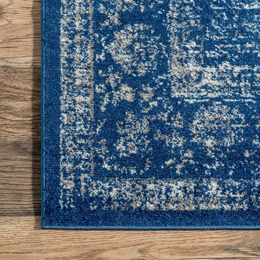 10x14 Dark Blue Area Rug D69150