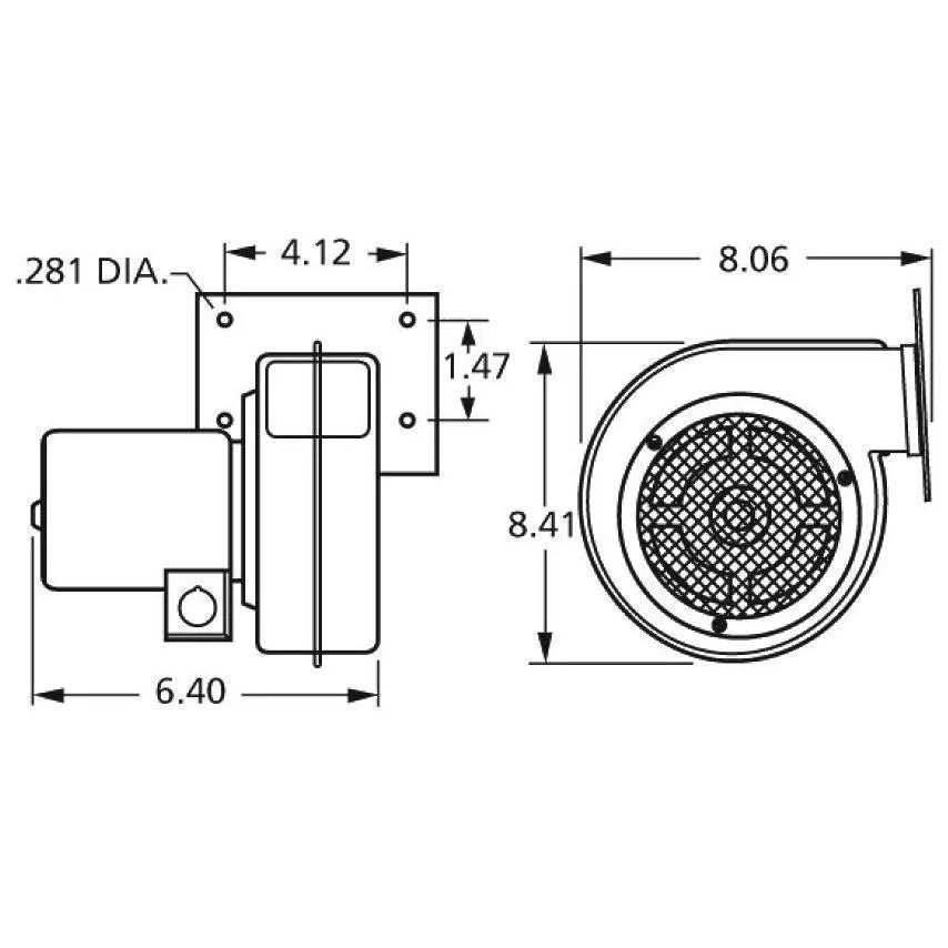 Pellet Stove Convection Blower Fan 115 Volts I91519