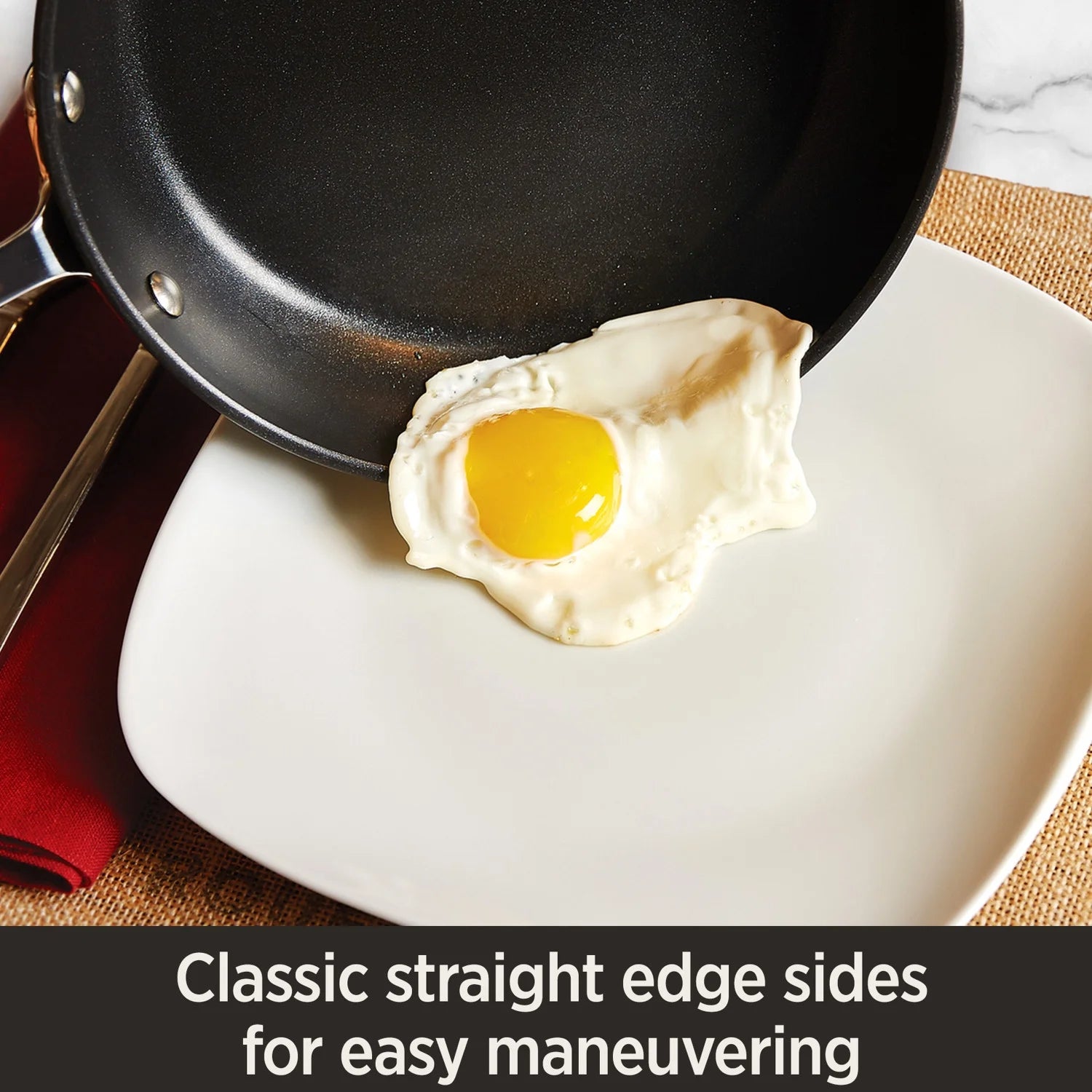 12-Inch Hard Anodized Nonstick Fry Pan with lid B150