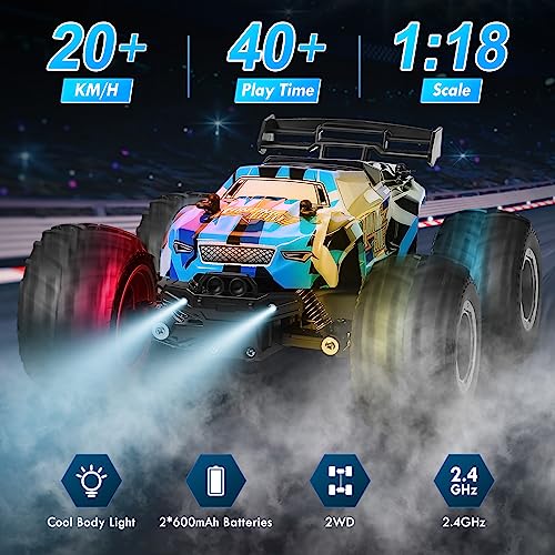 2.4Ghz All Terrain Off-Road Monster Truck with LED Bodylight and 2 Rechargeable Batteries B741992