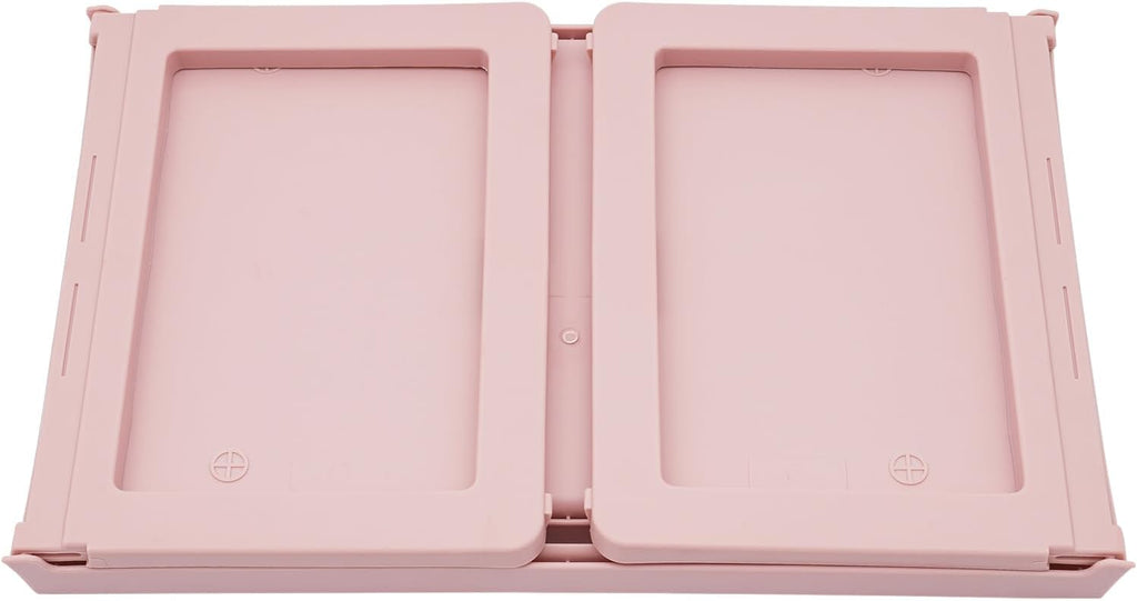 6 Pcs Pink Plastic Folding Breakfast Tray J8688