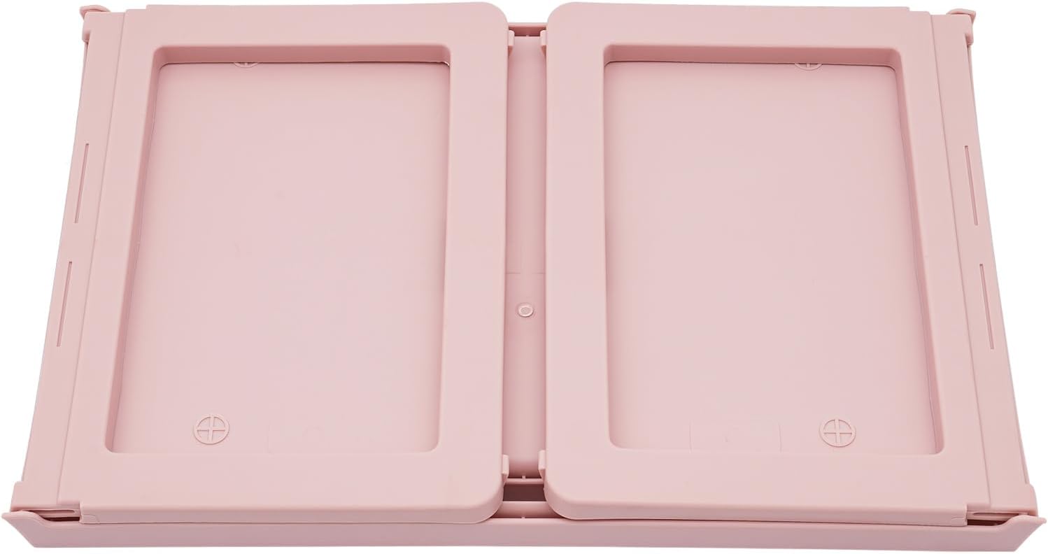 6 Pcs Pink Plastic Folding Breakfast Tray J8688