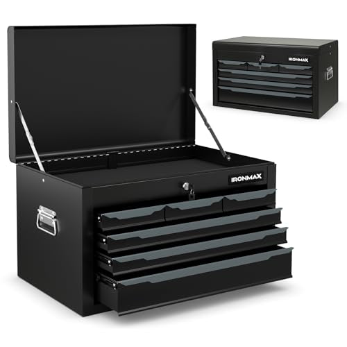 5-Drawer Rolling Steel Tool Chest with Lockable Wheels F756303