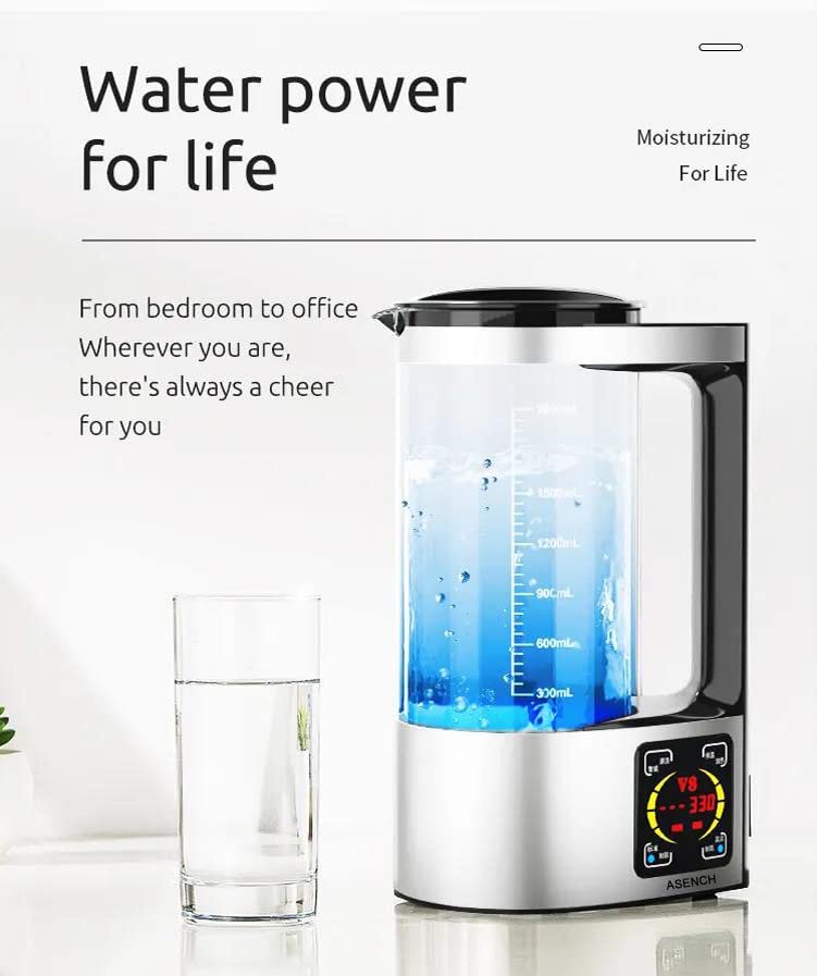 Portable Hydrogen Water Generator with PEM and SPE Technology F7576