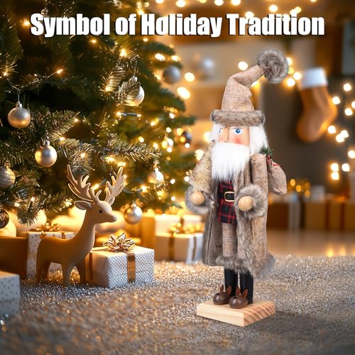 15 Inch Wooden Nutcracker Santa Christmas Decor H920600