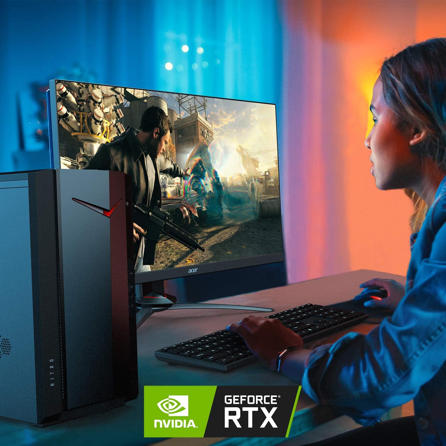 Gaming Desktop 12th Gen Intel Core i5-12400F NVIDIA GeForce RTX 3060 16GB DDR4 512GB SSD 1TB HDD Windows 11 Home R9357