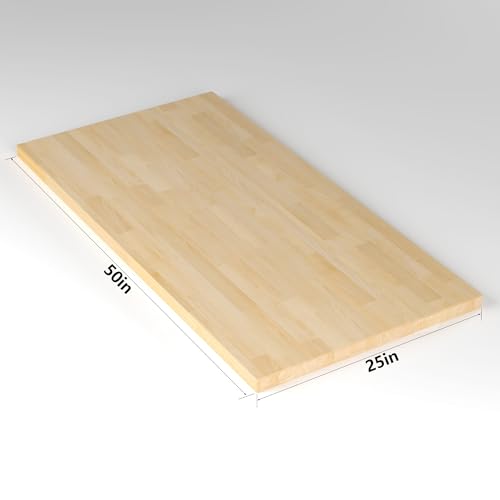 Unfinished Birch Solid Hardwood Countertop, 1.5" Thickness, 25" W x 60" L E96155