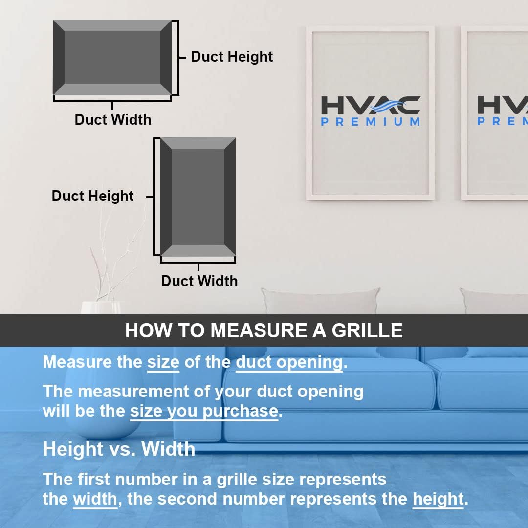 Steel Return Grilles HVAC Duct Cover (30"w X 10"h, White) O706478