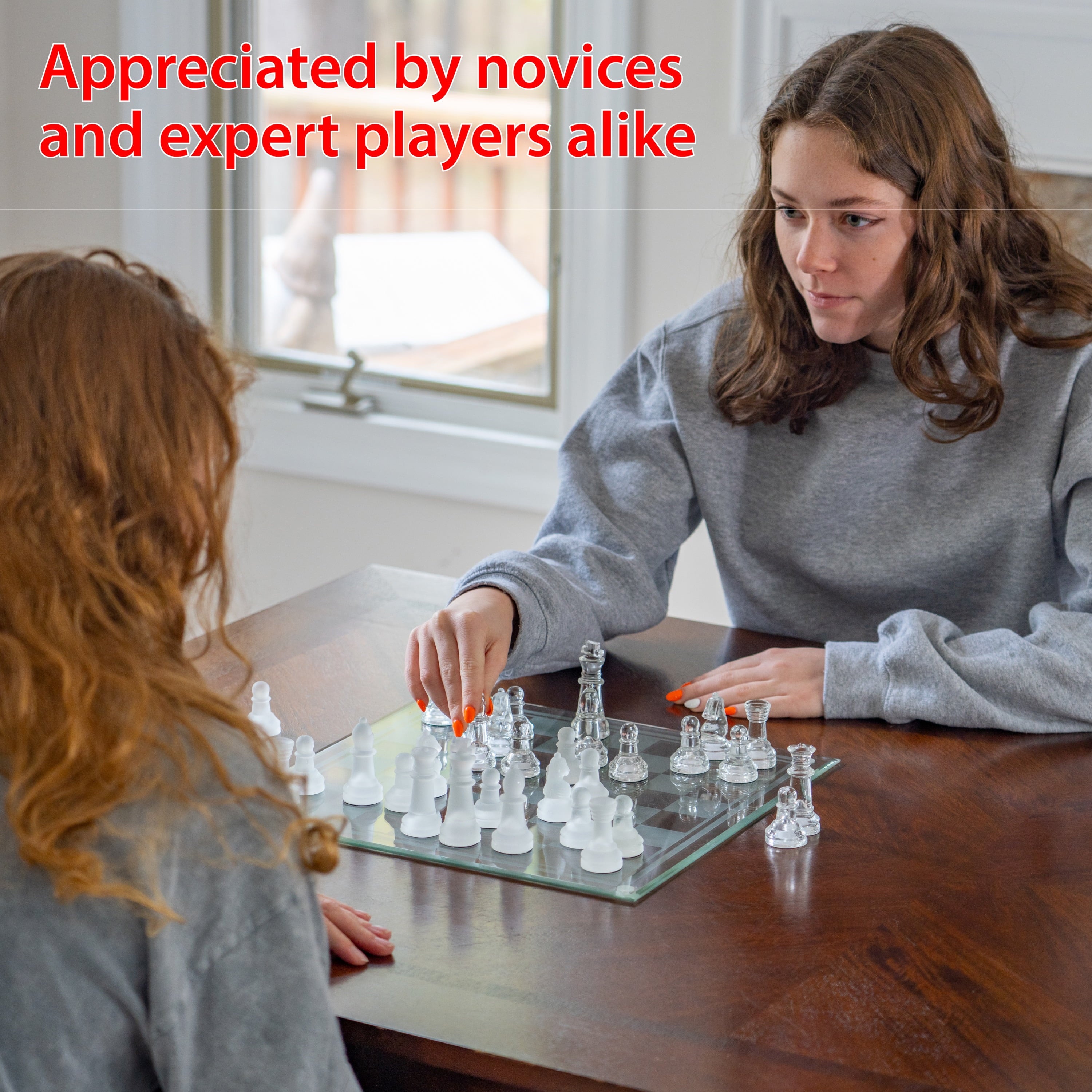 33 Pc Glass Chess Set L50537