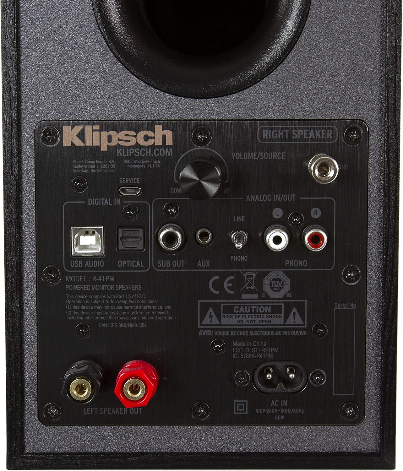 Powered Bookshelf Speaker R608