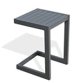 Light Grey Aluminum Patio Side Table D32348