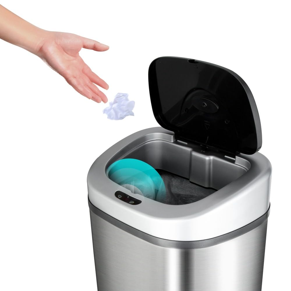 21.1 Gallon Stainless Steel Motion Sensor Trash Can B639