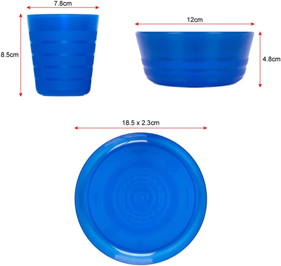 Rainbow Reusable Plastic Dinnerware Set for 8 A85559
