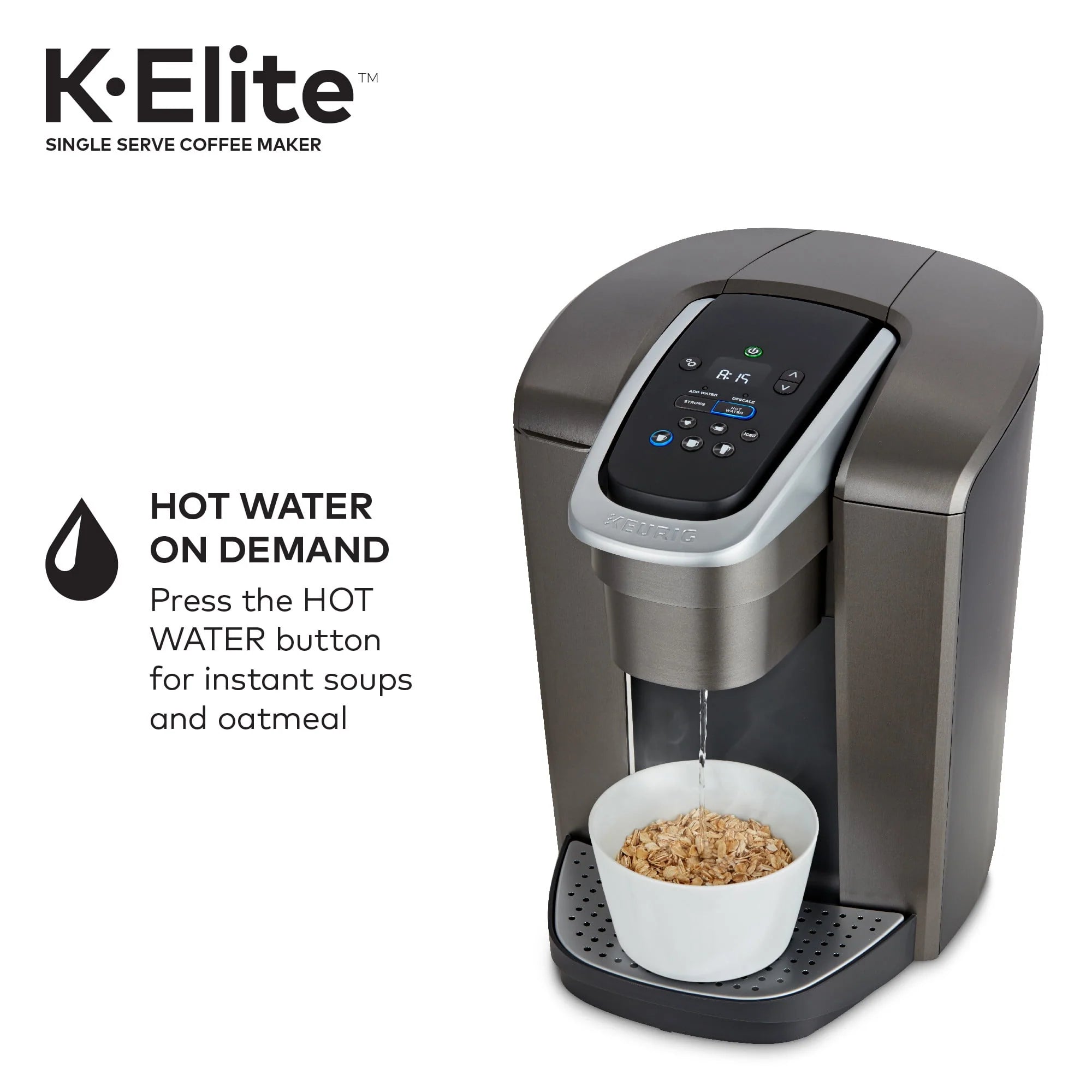 Brushed Silver Single-Serve K-Cup Pod Coffee Maker T922