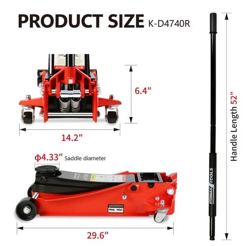4 Ton Low Profile Steel Floor Jack J771014