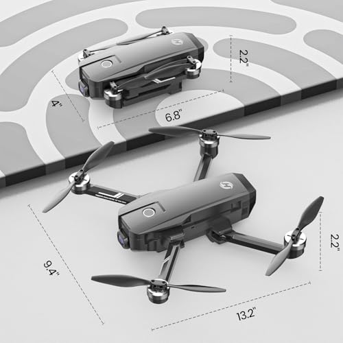 HS720E 4K Camera Drone with 2 Batteries, 46 Min Flight Time, Brushless Motor, GPS H2082