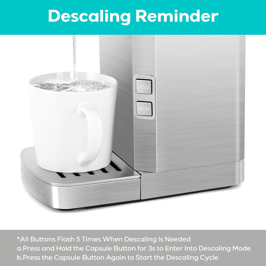 Stainless Steel K Cup Coffee Maker Y95180