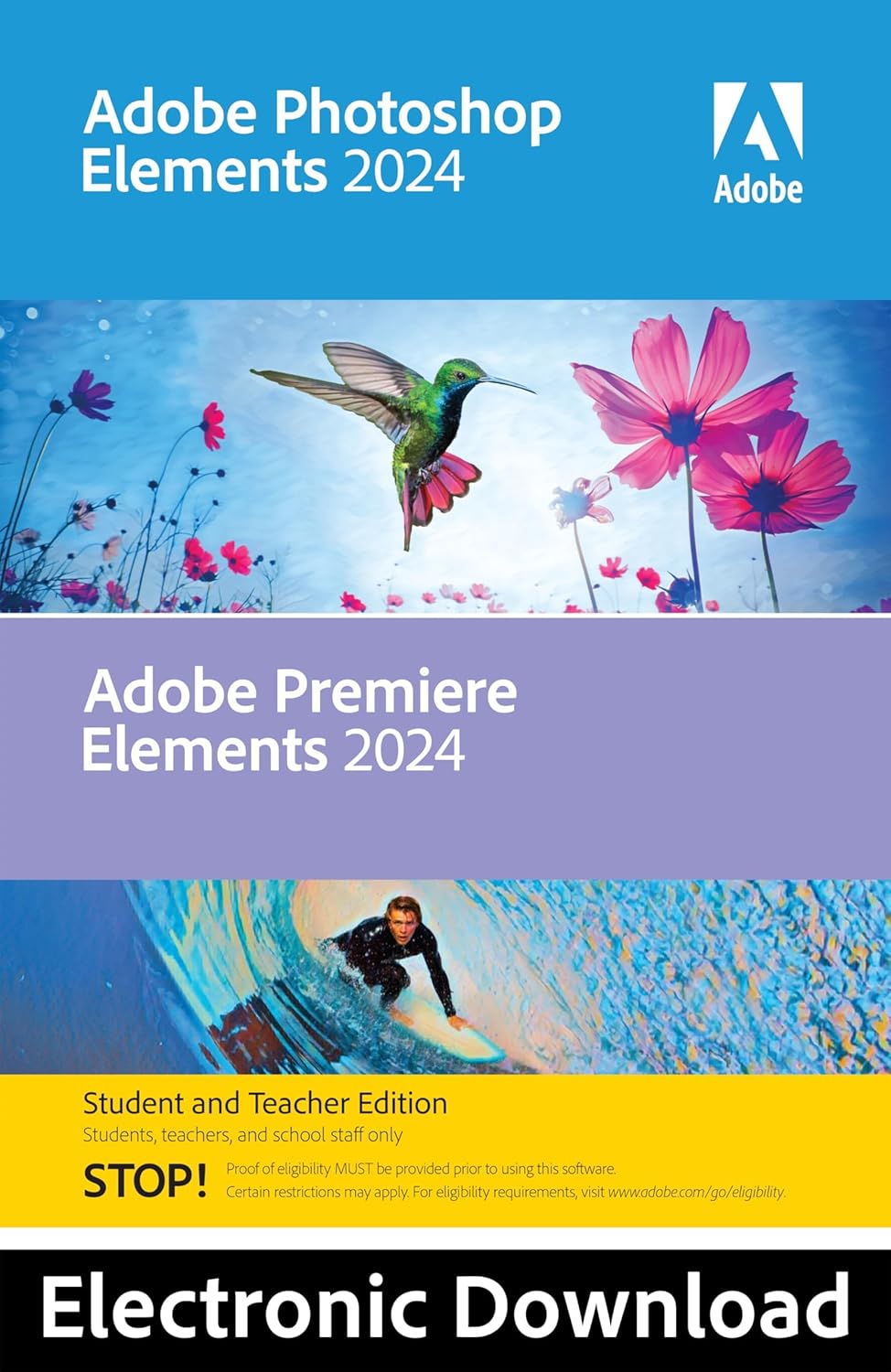 Photoshop Elements 2024 & Premiere Elements 2024 Student & Teacher Edition Mac Code W943187