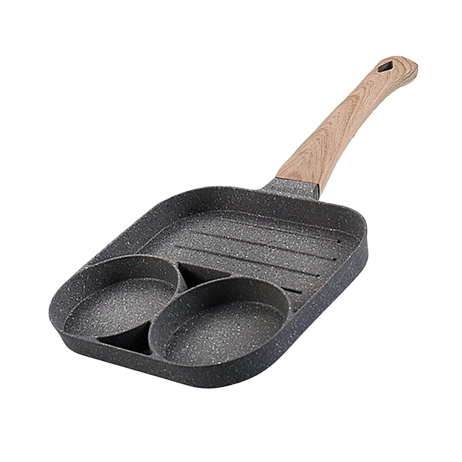 3-Cup Egg Frying Pan with Long Cooking Tool G646233