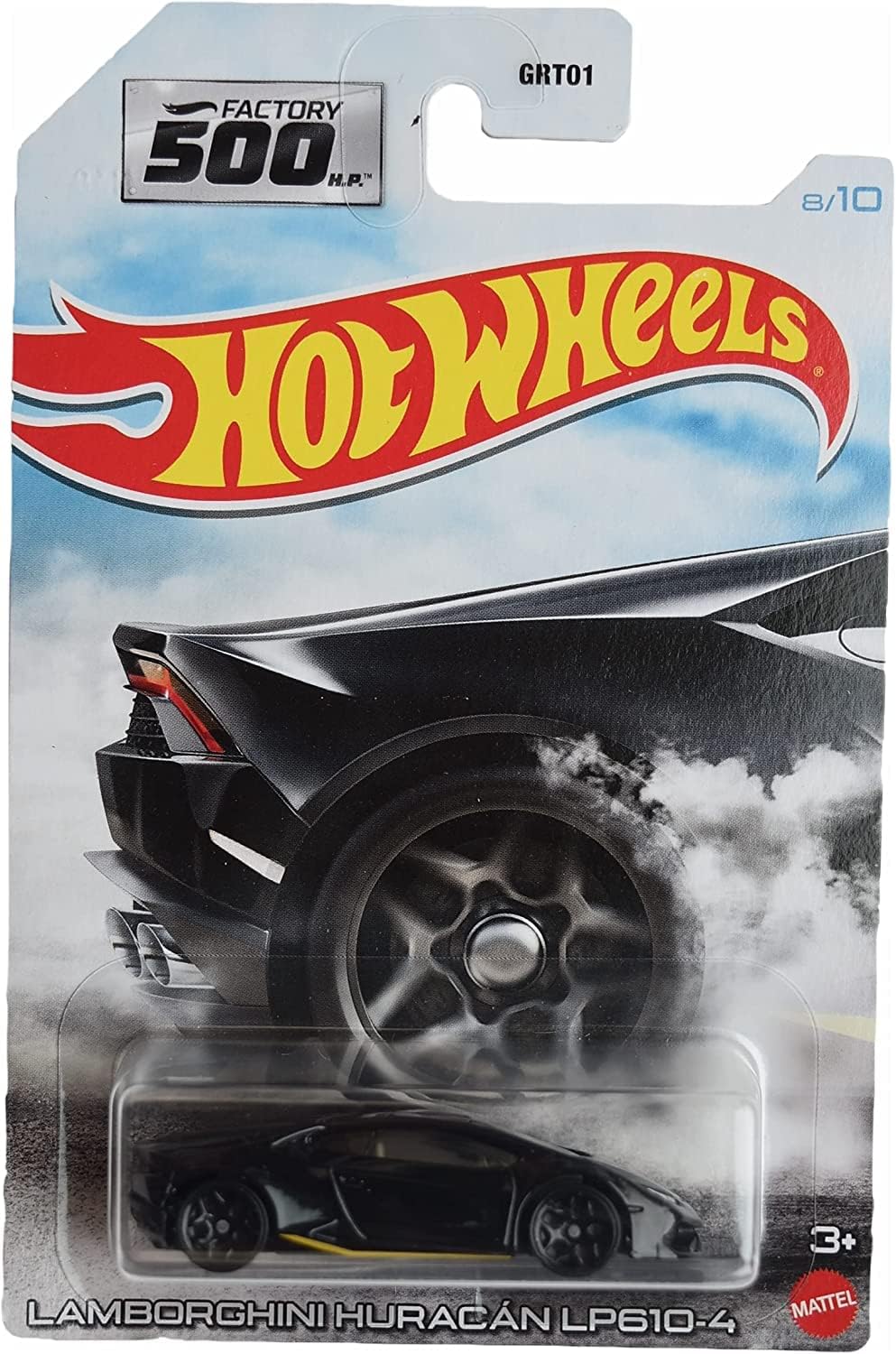 Black Factory 500 8/10 Hot Wheels Car X24914